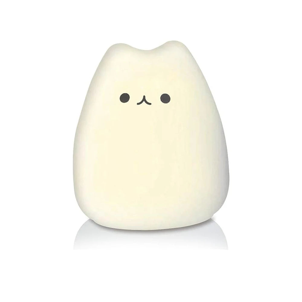 Cute Cat Lamp Kitty Night Light for Girls Bedroom Birthday Gifts for Kids Baby Silicone Kawaii Nightlight Nursery Room Decor