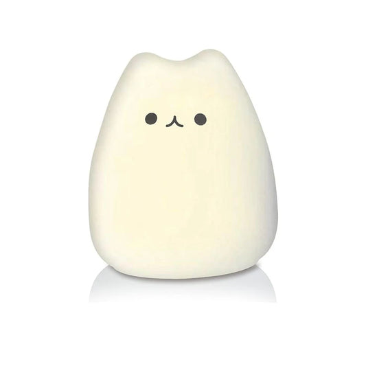Cute Cat Lamp Kitty Night Light for Girls Bedroom Birthday Gifts for Kids Baby Silicone Kawaii Nightlight Nursery Room Decor
