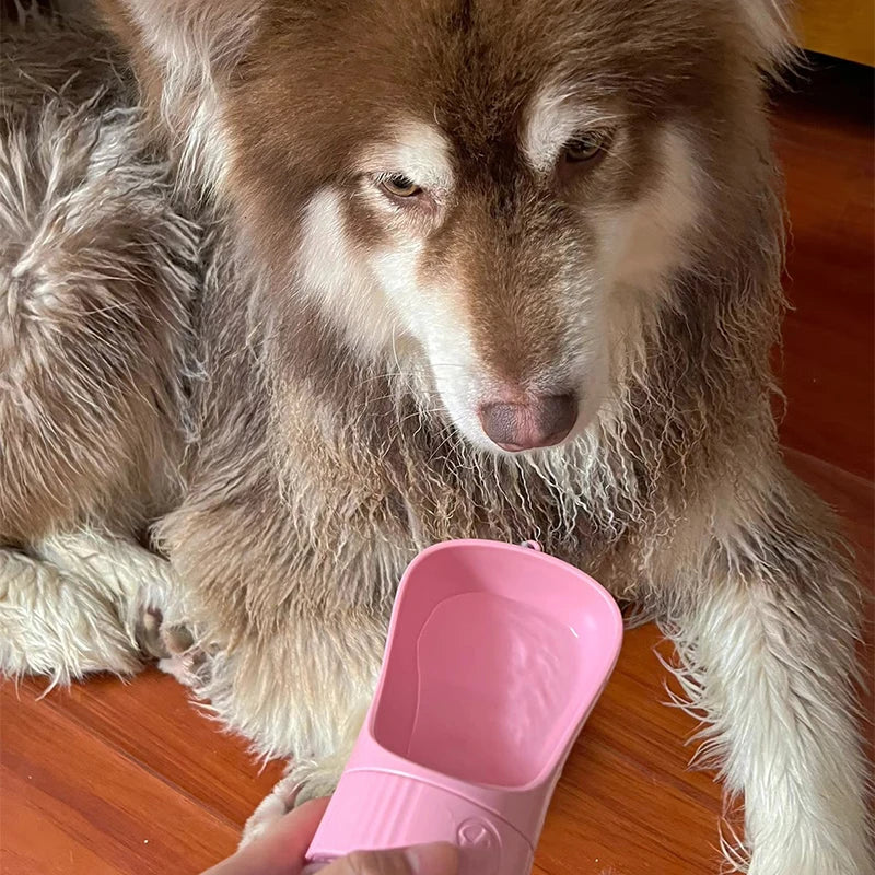 Portable Dog Water Bottle with Food Container Travel 2 in 1 Pet Water Dispenser for Small Large Dogs Cat Labrodor Drinking Bowls